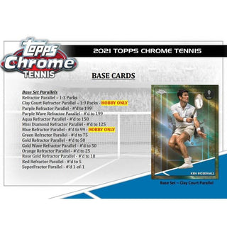 2021 Topps Chrome Tennis Hobby Lite PACK