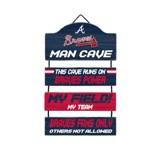 Hanging Sign: Atlanta Braves Man Cave