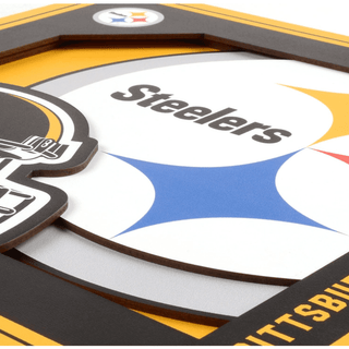 Wall Art: Pittsburgh Steelers Logo Series 12"x12"