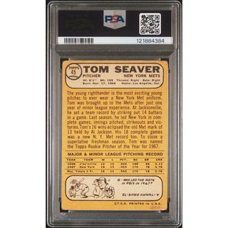 Tom Seaver 1968 Topps All-Star Rookie PSA/DNA Certified #45 Authentic