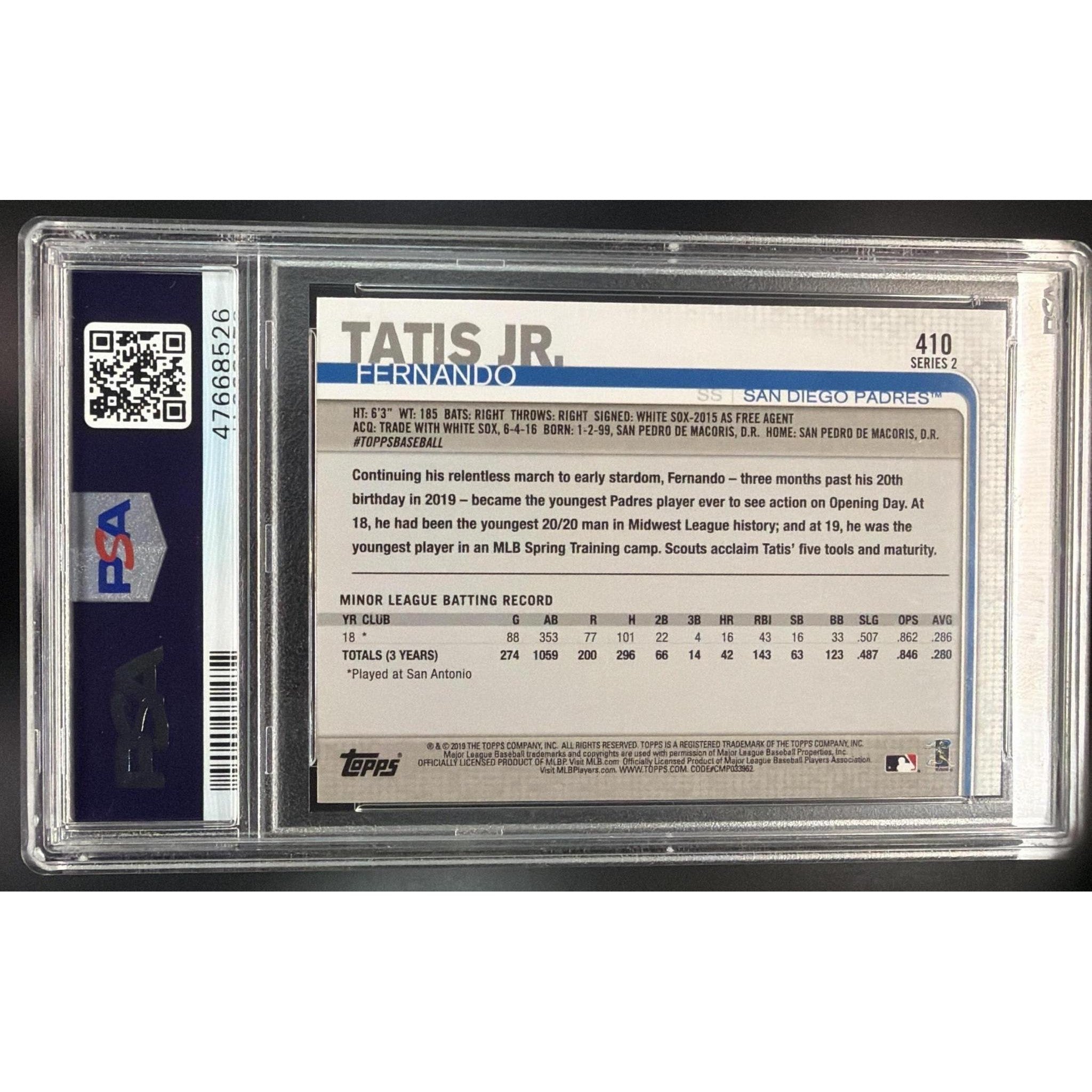 Fernando Tatis Jr. 2019 Topps #410 PSA 9