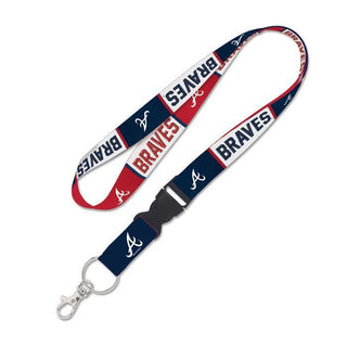 Lanyard: Atlanta Braves with Detachable Buckle 1"