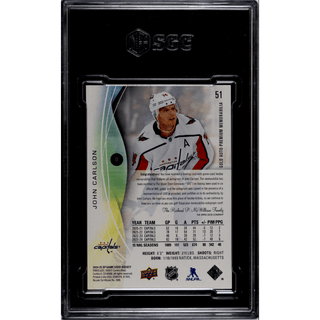 John Carlson 2024-25 SP Game Used Gold Auto Premium Mem. #51 – Graded 9.5 MT+