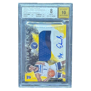 Anthony Edwards – 2020-21 Panini Origins Rookie Jersey Autographs #RJA-EDW BGS 10 Auto