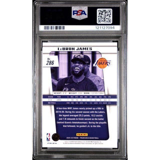 Lebron James 2024 Prizm Deca Silver Prizm #286 PSA 10