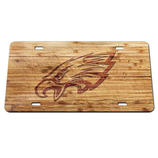 Philadelphia Eagles Wood Look Specialty Acrylic License Plate – Officially Licensed