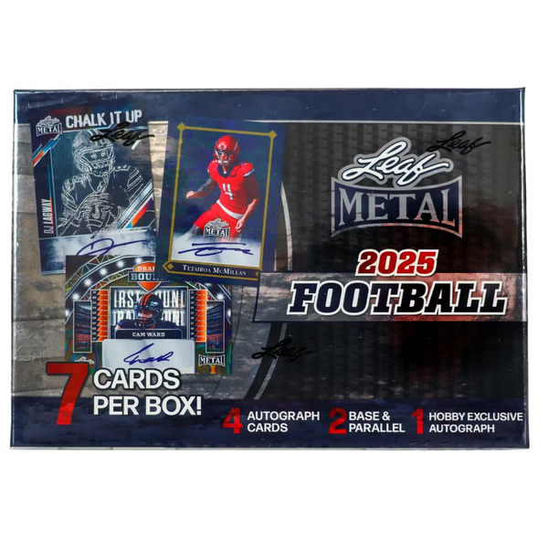 2025 Leaf Metal Football Hobby Box – CARDIACS Sports & Memorabilia