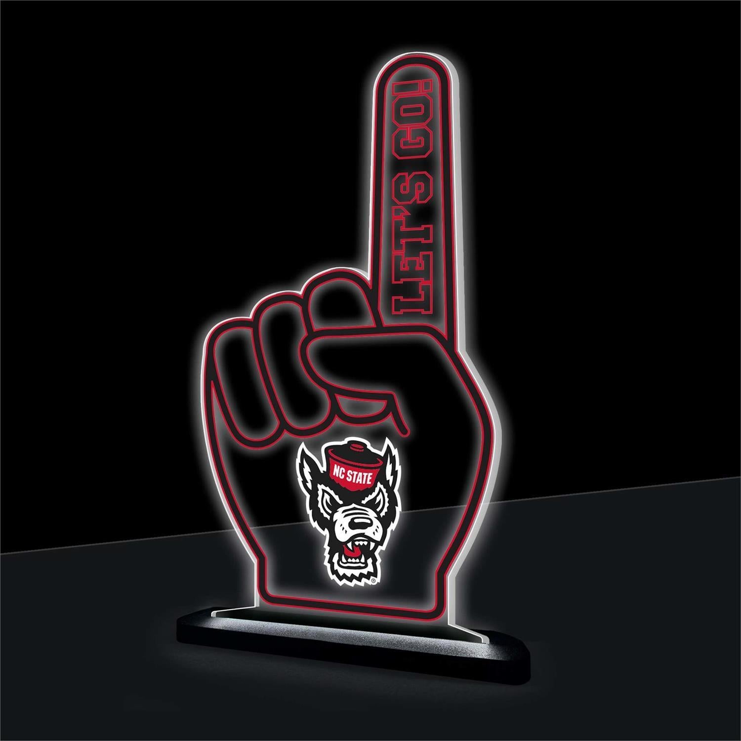 North Carolina State University #1 Foam Finger LED Desklite Decor