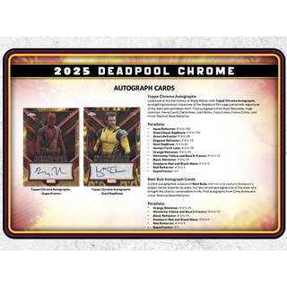 2025 Topps Chrome Marvel Deadpool Hobby Box