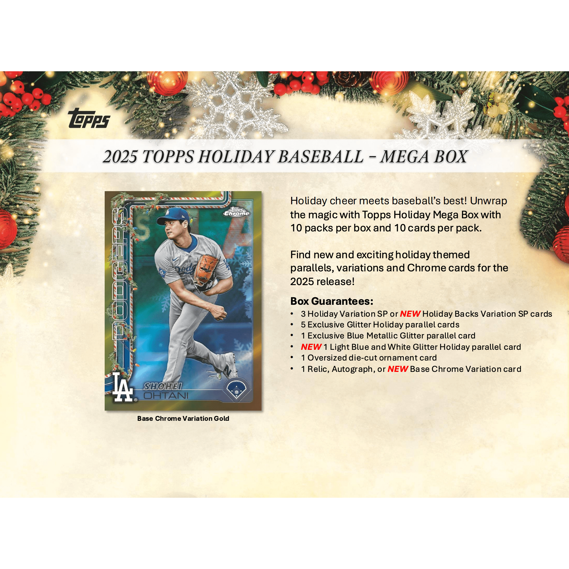 2025 Topps Holiday Baseball Mega Box
