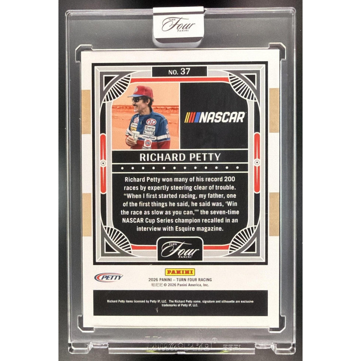 2026 Panini Four Racing Richard Petty #37 55/65 Non-Graded