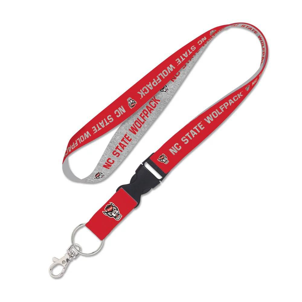 Lanyard: NC State Wolfpack Heather with Detachable Buckle