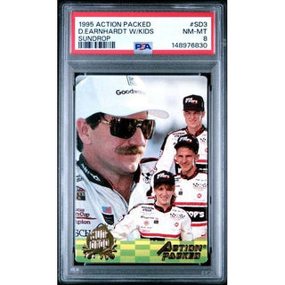 Dale Earnhardt #3 Action Packed w/Kids Sundrop #SD3 PSA 8