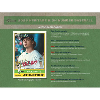 2025 Topps Heritage High Number Baseball Hobby Box