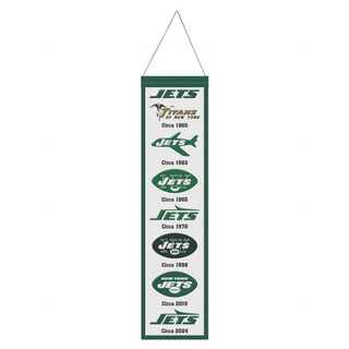 Banner: New York Jets - Wool – Premium 8" x 32"