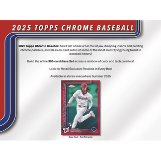 2025 Topps Chrome Baseball Jumbo Box