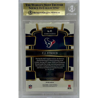 CJ Stroud 2023 Select Prizm Red #41 BGS 9.5