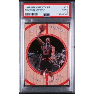 Michael Jordan 1998 Upper Deck Hardcourt #23 PSA 9