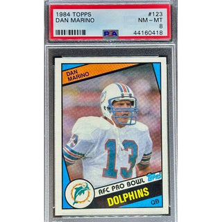 Dan Marino 1984 Topps #123 PSA 8