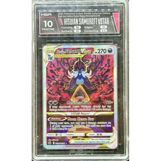 Hisuian Samurott VSTAR 2023 Pokémon Crown Zenith Galarian Gallery Full Art Ultra Rare Holo #GG52/GG70 HGA 10