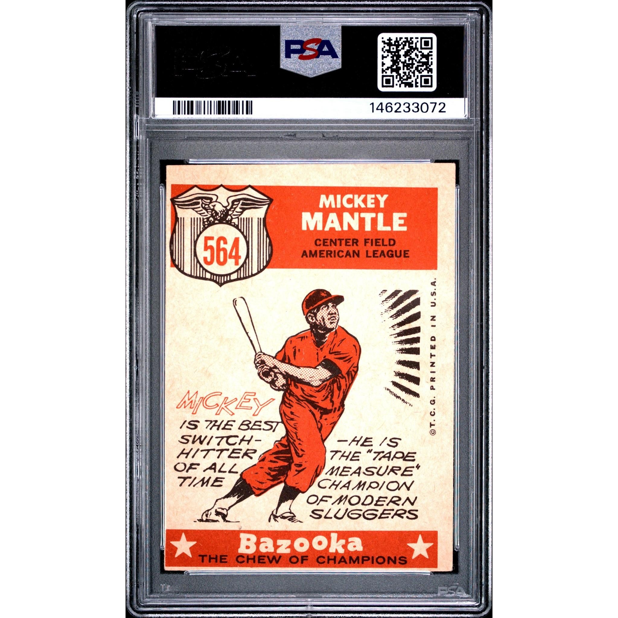 Mickey Mantle 1959 Topps All Star #564 PSA 5