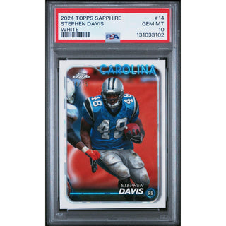 Stephen Davis 2024 Topps Sapphire White #14 – PSA 10