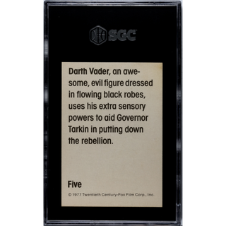 Darth Vader 1977 Star Wars Wonder Bread - SGC 8