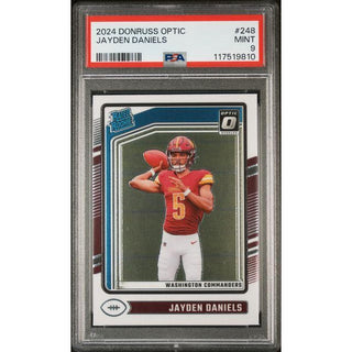Jayden Daniels 2024 Donruss Optic #248 PSA 9