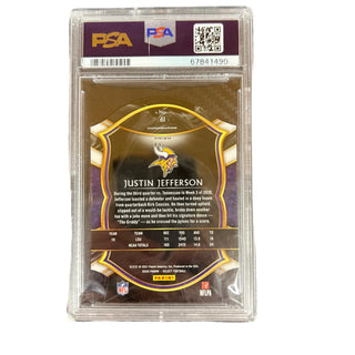 Justin Jefferson 2020 Panini Select #61 PSA 9