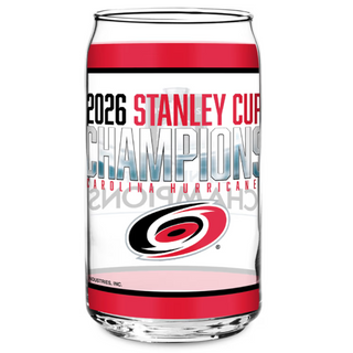 Carolina Hurricanes 2026 Stanley Cup Champions 16 oz Can-Shaped Glass Pint