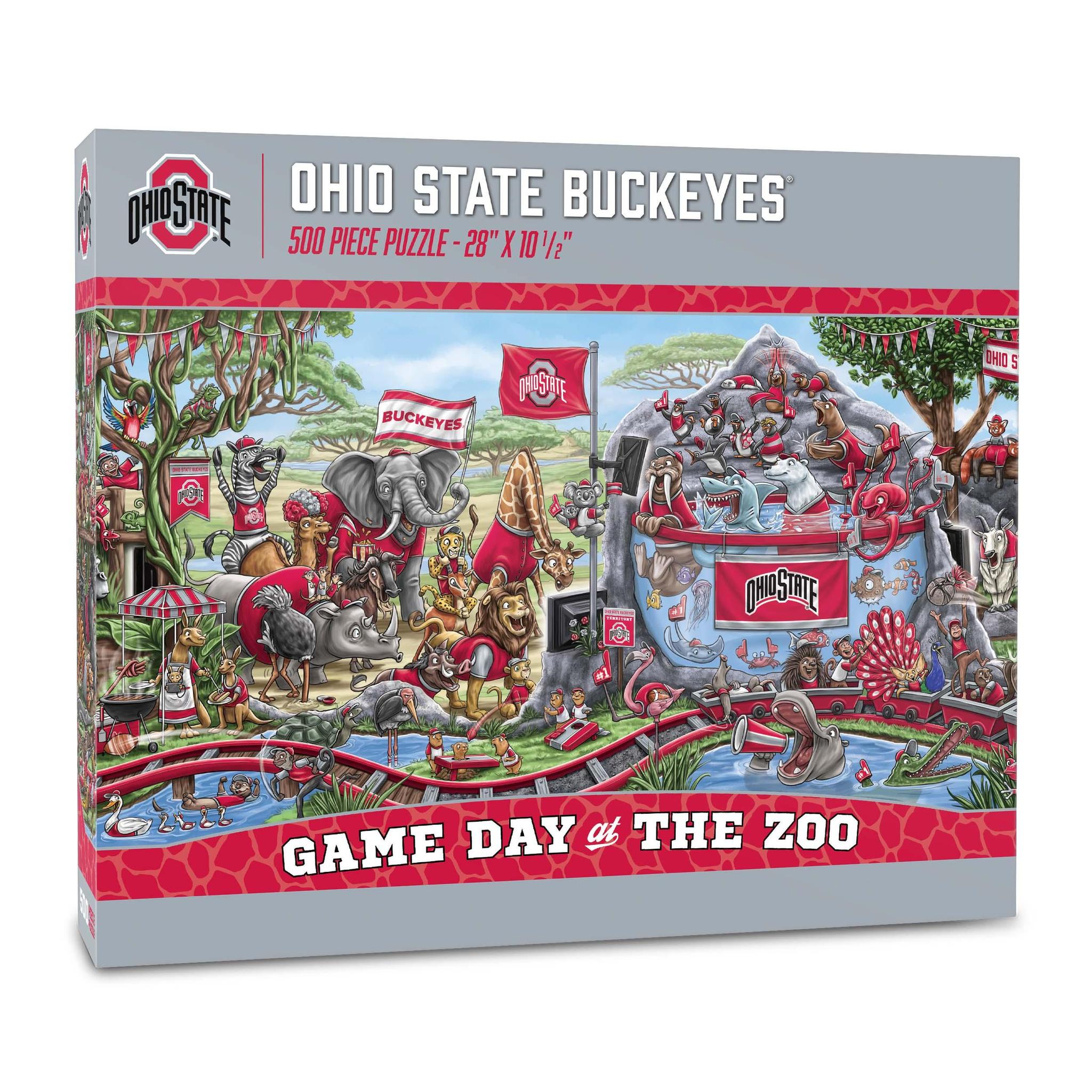 Ohio State Buckeyes Game Day at the Zoo 500 pc Puzzle