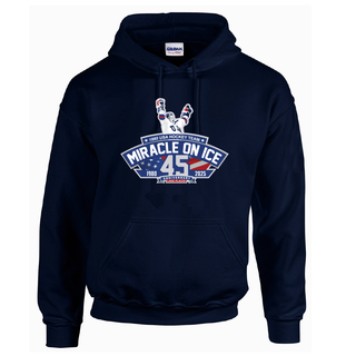 1980 Miracle on Ice 45th Anniversary 1980-2025 Hoodie - Navy