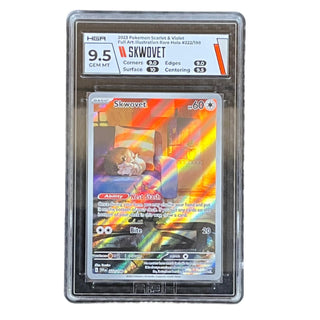 Skwovet Illustration Rare Holo #222/198 – Scarlet & Violet 2023 – HGA 9.5