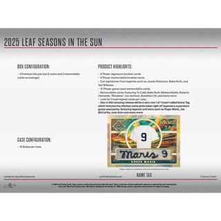 2025 Leaf Seasons in the Sun Baseball
