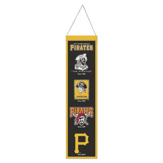 Banner: Pittsburgh Pirates - Wool – Premium 8" x 32"