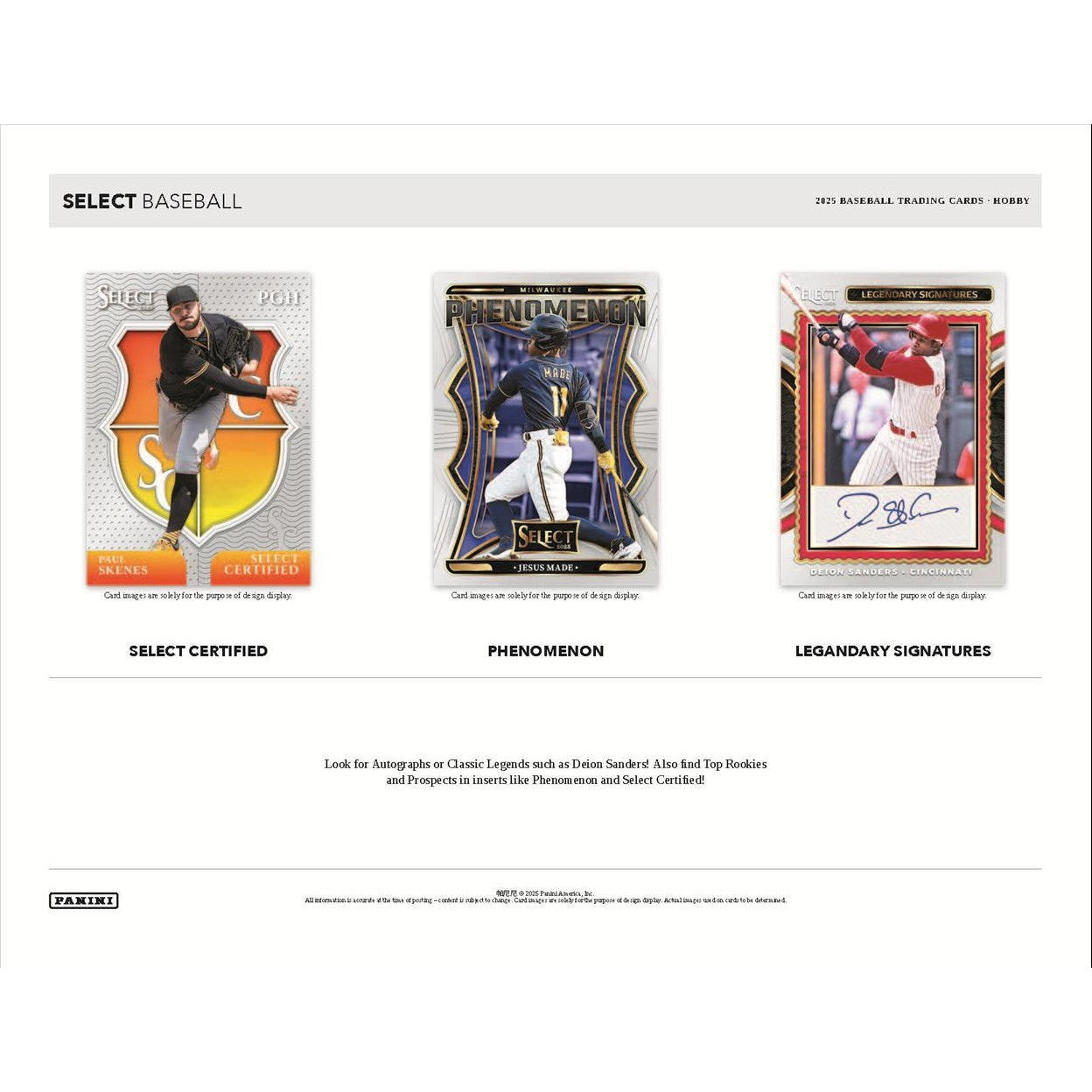 2025 Panini Select Baseball Hobby Box