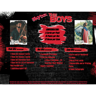 2025 Upper Deck The Boys Season 1 & 2 Hobby Box