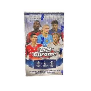 2023-24 Topps UEFA Club Competitions Chrome Soccer Hobby Box Pre-Sale
