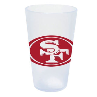 Silicone Pint Glass: San Francisco 49ers 16oz - Ice