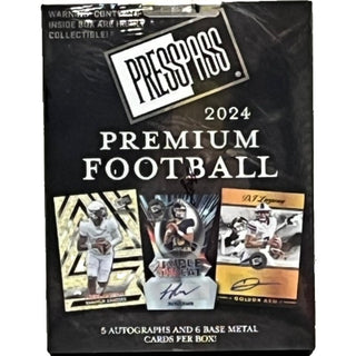 2024 Leaf Press Pass Premium Football Hobby Box
