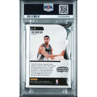 Tim Duncan 2024 Silhouette Hand Crafted #6 – PSA 9