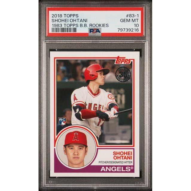 Shohei Ohtani 2018 Topps 1983 Topps Baseball Rookies #83-1 PSA 10