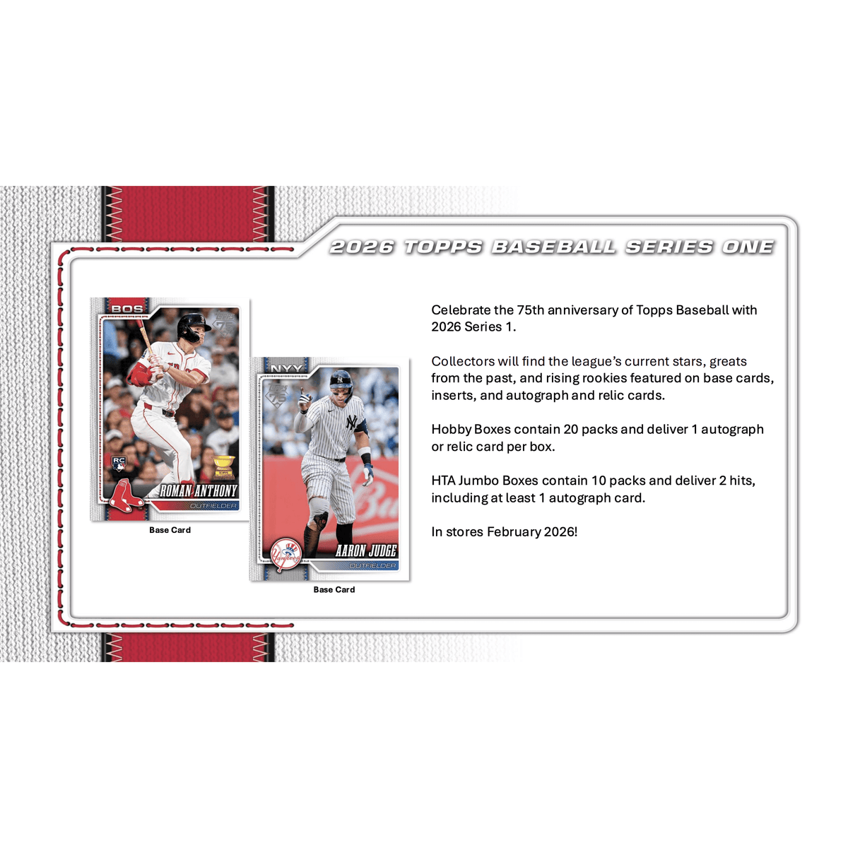 2026 Topps Series 1 Baseball Hobby Box