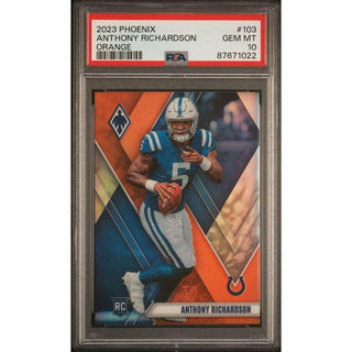 Anthony Richardson 2023 Panini Phoenix Orange #103 – PSA 10