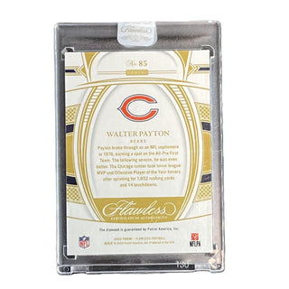 Walter Payton 2022 Panini Flawless #85 non-graded
