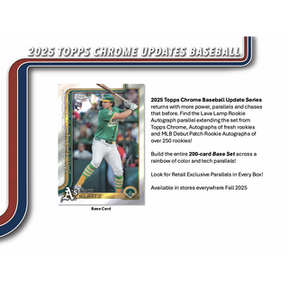 2025 Topps Chrome Update Series Baseball Blaster Box