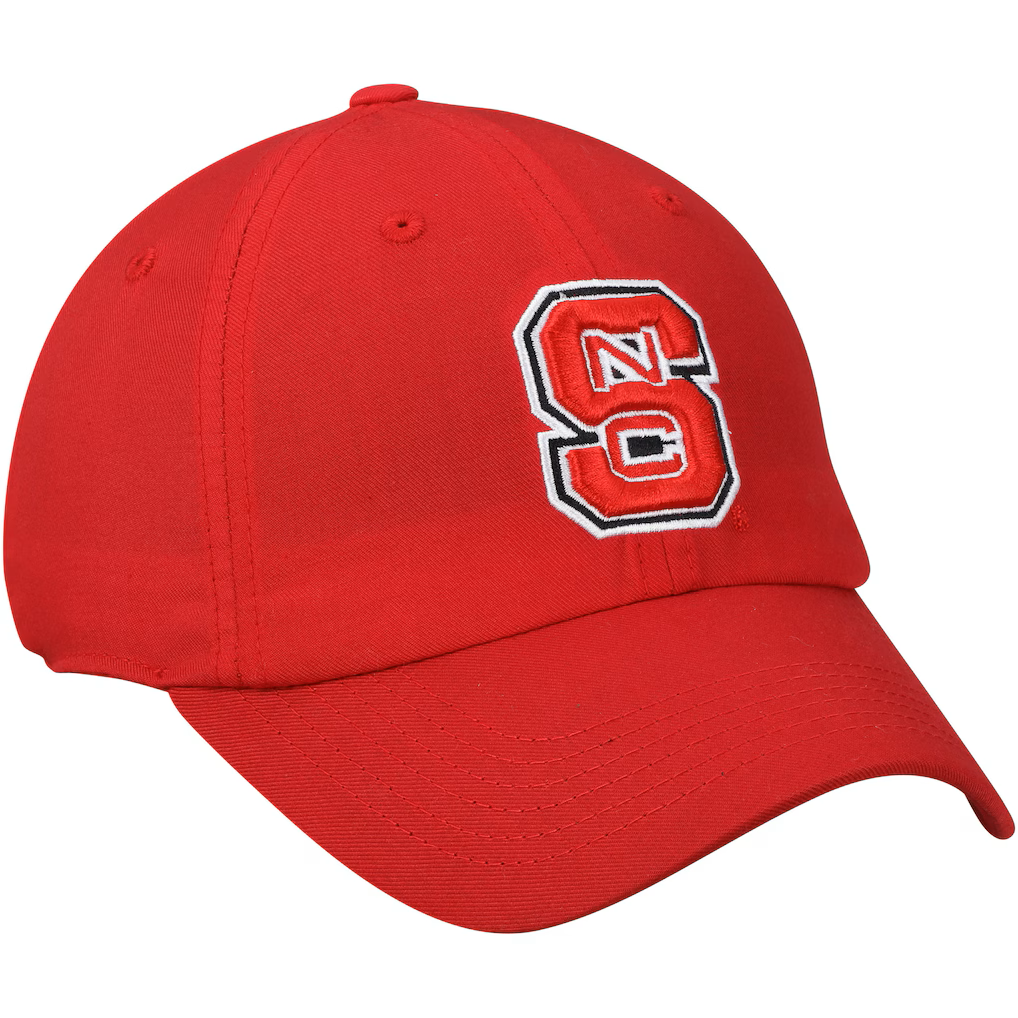 NC State Wolfpack Top of the World Primary Logo Staple Adjustable Hat – Red