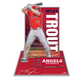 Mike Trout Angels Acrylic Stand-Up Set – Exciting 3D Collectible Display