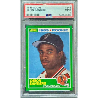 Deion Sanders 1989 Score #246 PSA 9