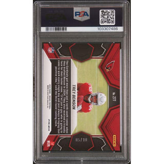 Trey Benson 2024 Panini Mosaic Gold No Huddle #277 PSA 9